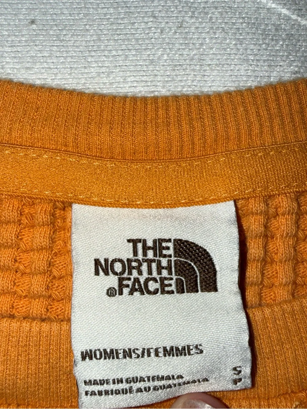 The North Face Women’s Waffle Knit Thermal Pullover Orange